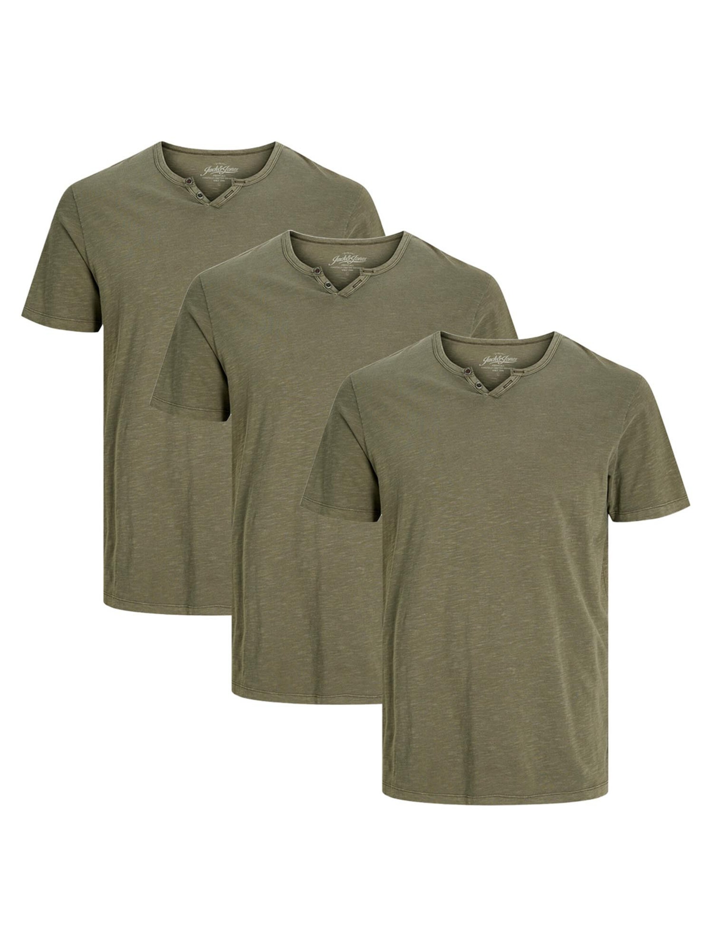 JACK & JONES Shirt 'Split' in Green: front