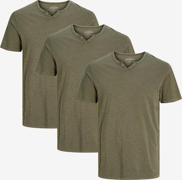 JACK & JONES Shirt 'Split' in Green: front