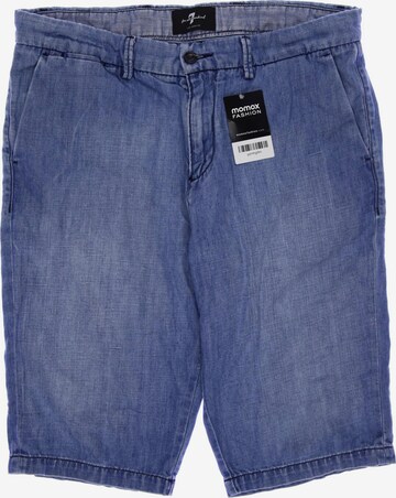 7 for all mankind Shorts in 34 in Blue: front