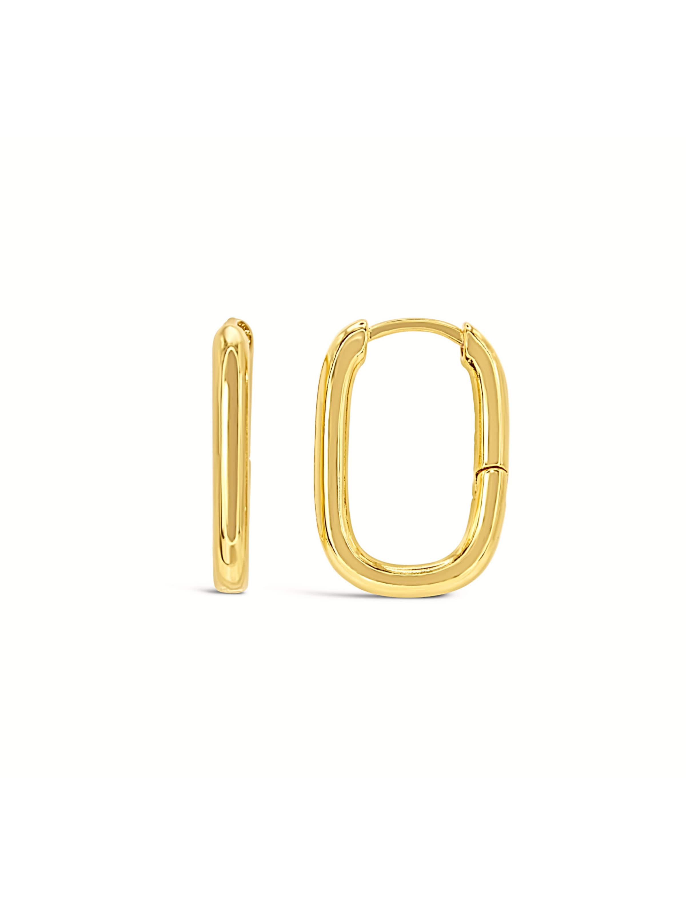 ARS-ARGENTI Ohrringe 'UPTOWN U'‌‌‌‌‌‌‌‌‌ in Gold: Vorderseite