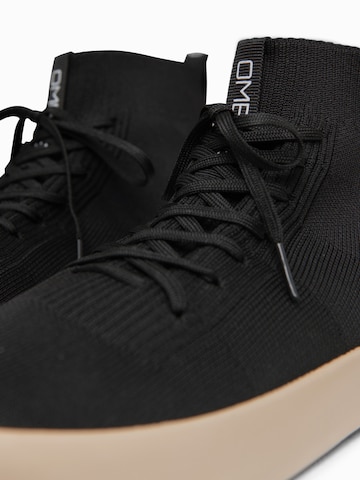 Ombre Sneakers hoog in Zwart