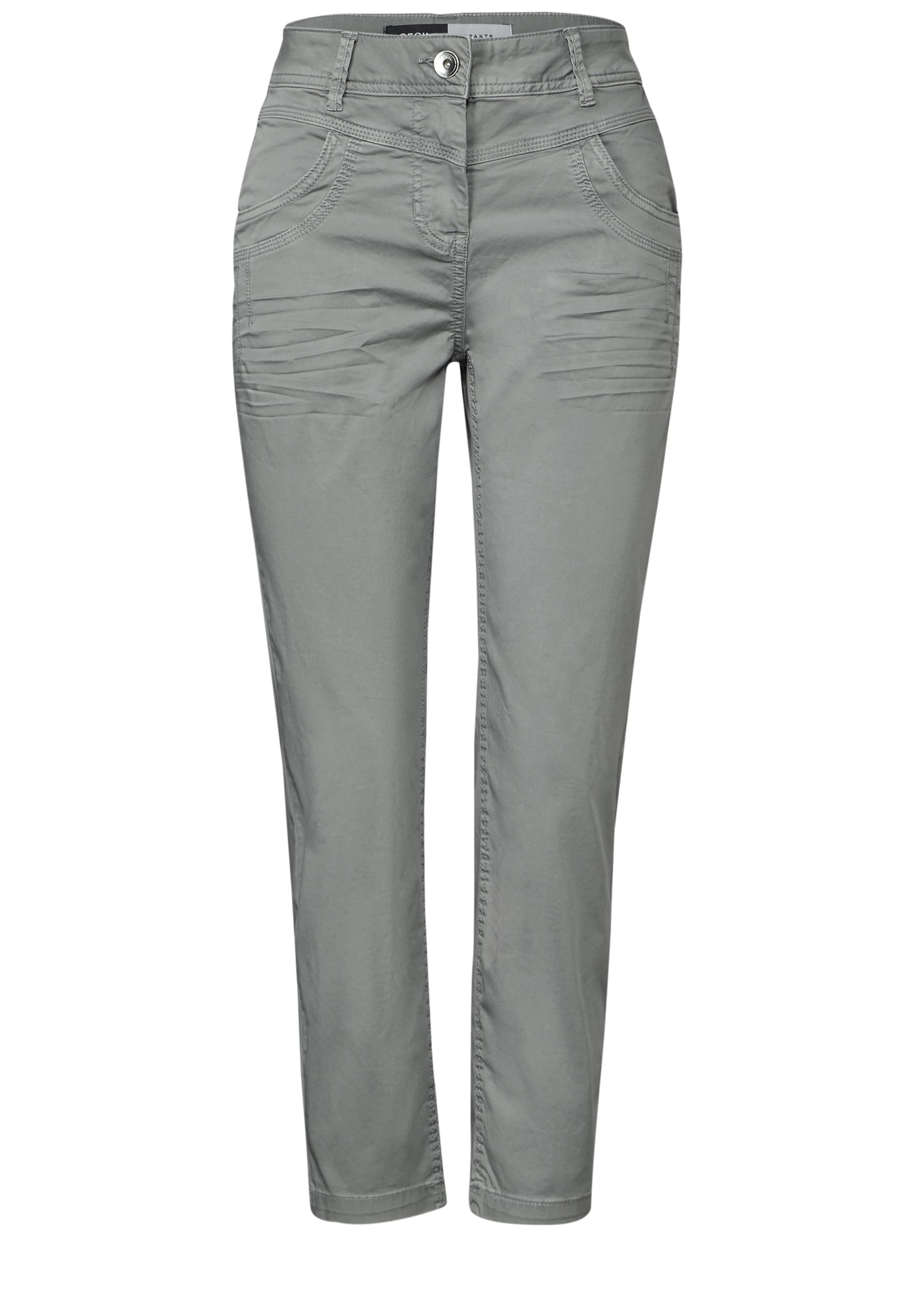 CECIL Regular Chino Pants in Grey: front