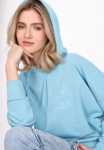 MYMO Sweatshirt 'Back To School' in Blauw