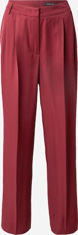 raudona COMMA Plačios klešnės Kelnės su kantu: priekis