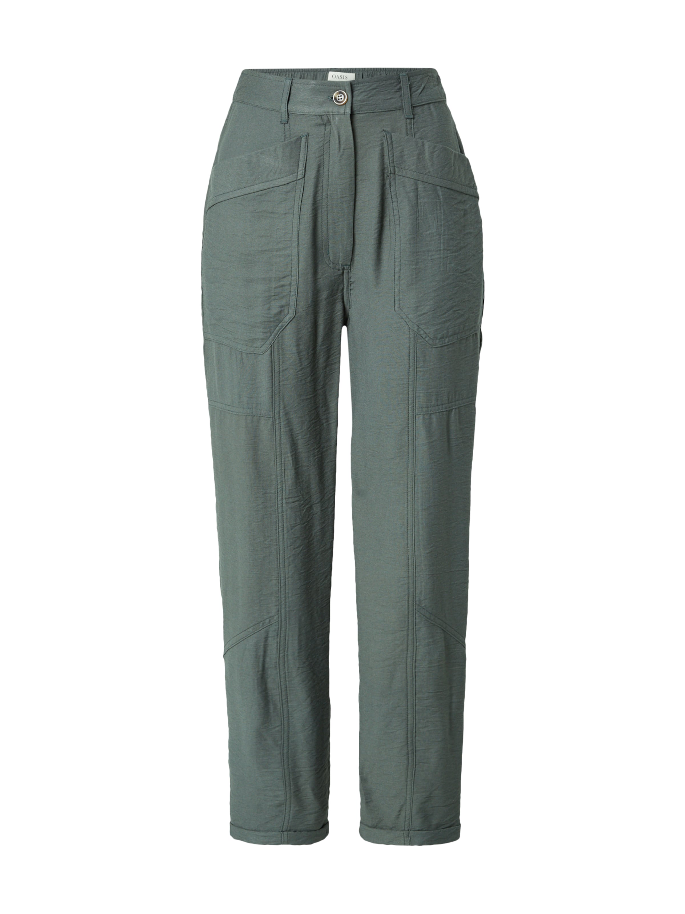 Regular Pantaloni de la Oasis pe verde: față