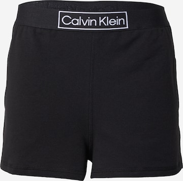 Pantalon de pyjama 'Heritage' Calvin Klein Underwear en noir : devant