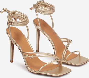 Kazar Strap Sandals in Gold