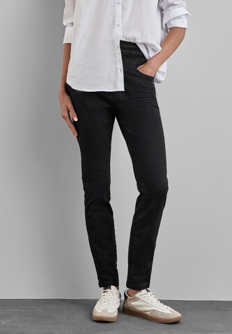 STREET ONE Skinny Jeggings in Schwarz