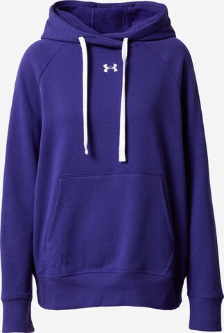 UNDER ARMOUR - Sweatshirt de desporto 'Rival' em azul: frente