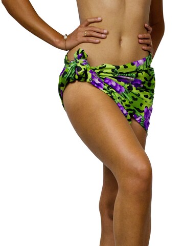 Foulard 'Leopard Flowers' di King Kameha in verde