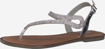 TAMARIS Sandalen met riem in Zilver: voorkant