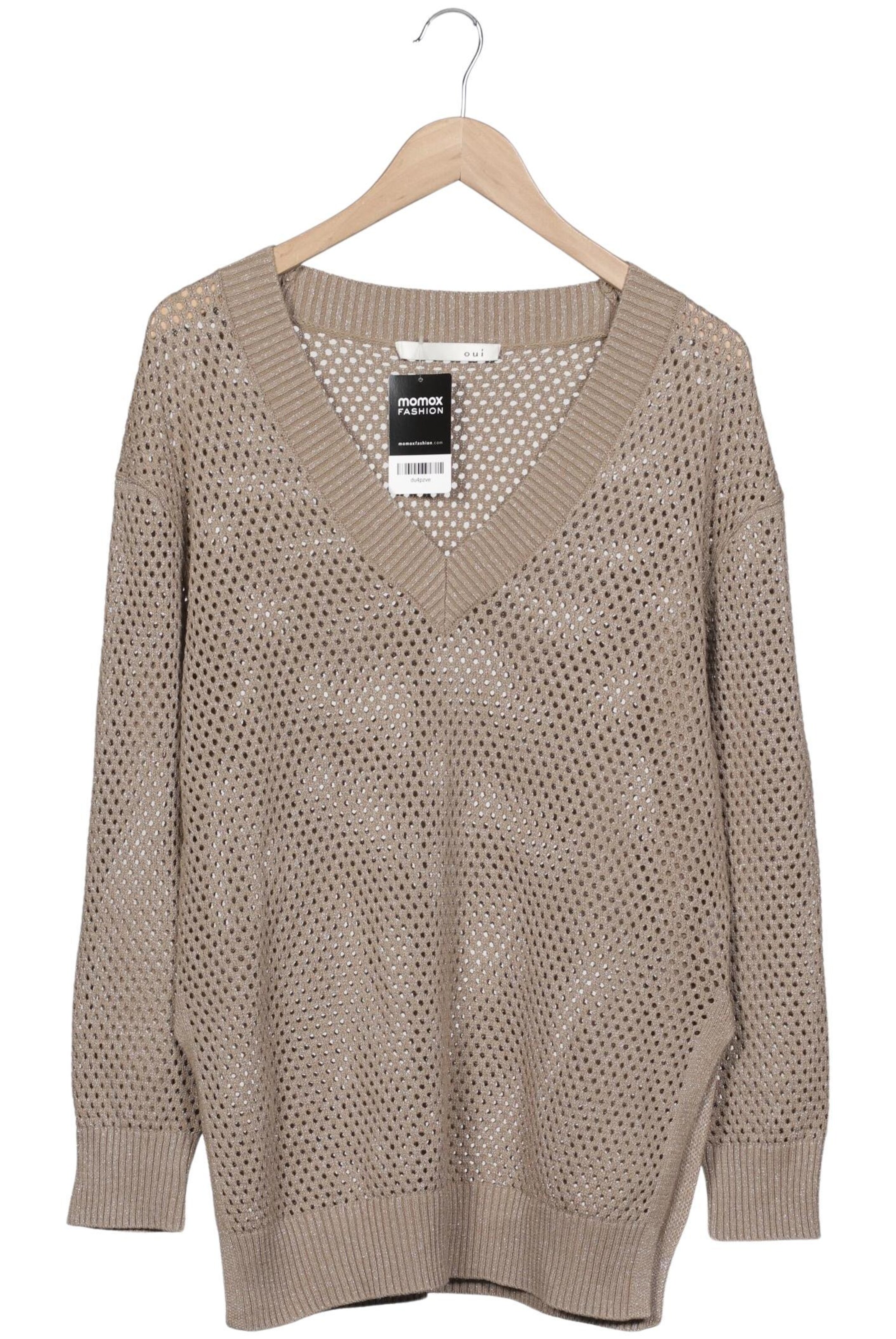 OUI Sweater & Cardigan in XL in Beige: front