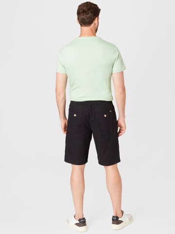 TOM TAILOR Regular Shorts in Schwarz