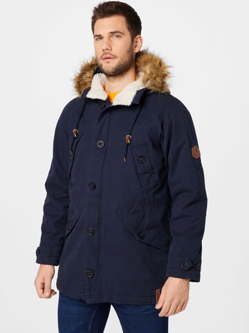 Parka d’hiver 'Fann' INDICODE JEANS en bleu : devant