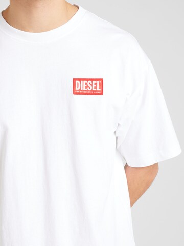 balts DIESEL T-Krekls 'T-NLABEL-L1'