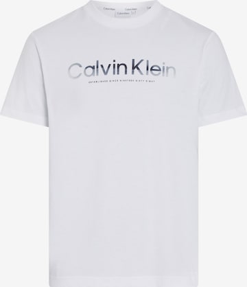 Calvin Klein Big & Tall Shirt in White: front