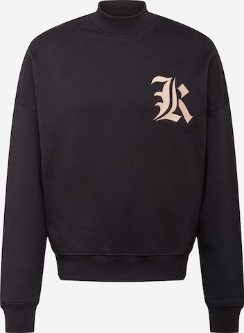 ABOUT YOU x Mero Sweatshirt 'OV Crewneck K' in Black: front