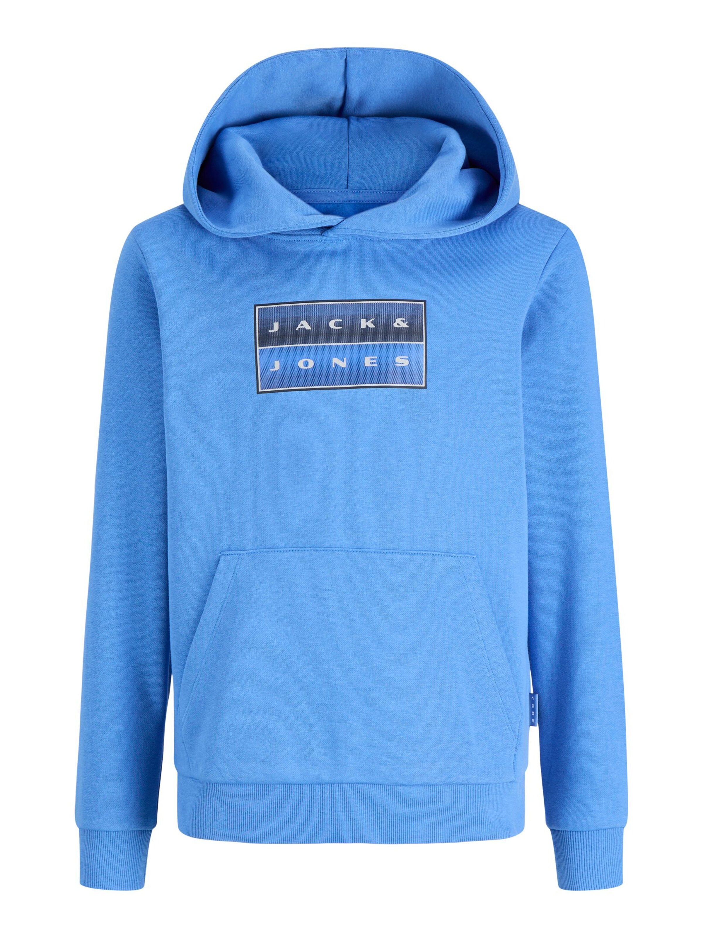 Jack & Jones Junior Sweatshirt 'JCOFusion' in Blue: front