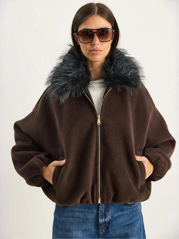 Bianco Lucci - Casaco meia-estação em castanho: frente