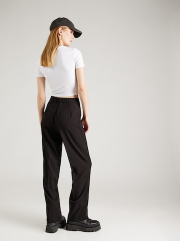 VERO MODA Loose fit Trousers with creases 'RITA' in Black