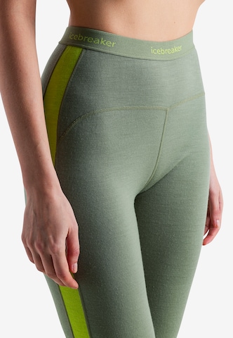 ICEBREAKER Skinny Športne hlače 'Oasis' | zelena barva