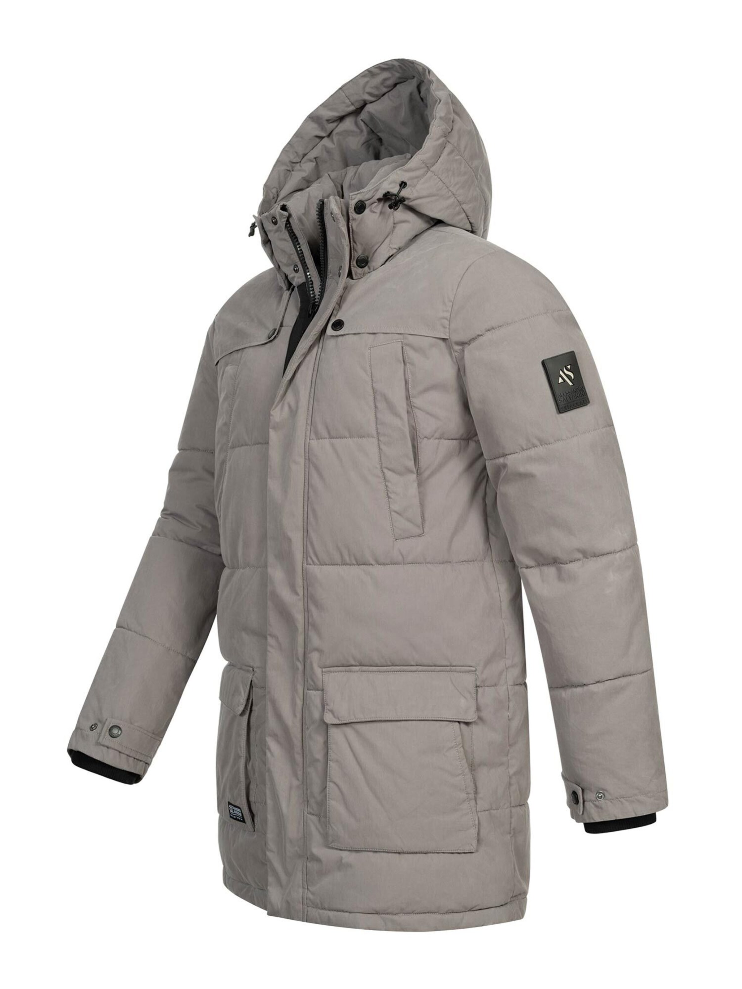 Alessandro Salvarini Winterjas 'AS458' in Grijs