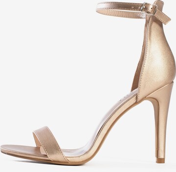 Celena Strap sandal 'Celia' in Gold: front