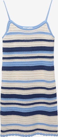 Pull&BearPletena haljina - plava boja: prednji dio