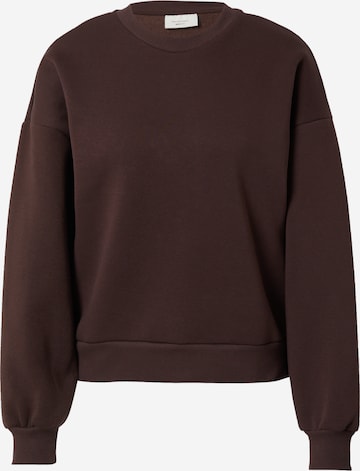 Gina TricotSweater majica - smeđa boja: prednji dio