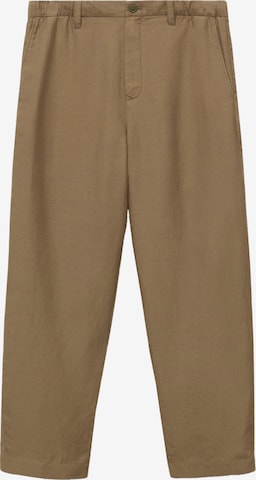 MANGO MANregular Hlače 'RUSTIC' - smeđa boja: prednji dio
