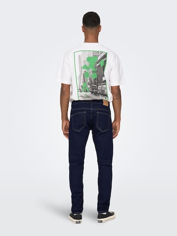 Only & Sons Slimfit Jeans 'Loom' i blå