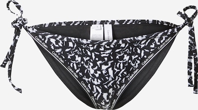 Calvin Klein Swimwear Долнище на бански тип бикини в черно / бяло, Преглед на продукта