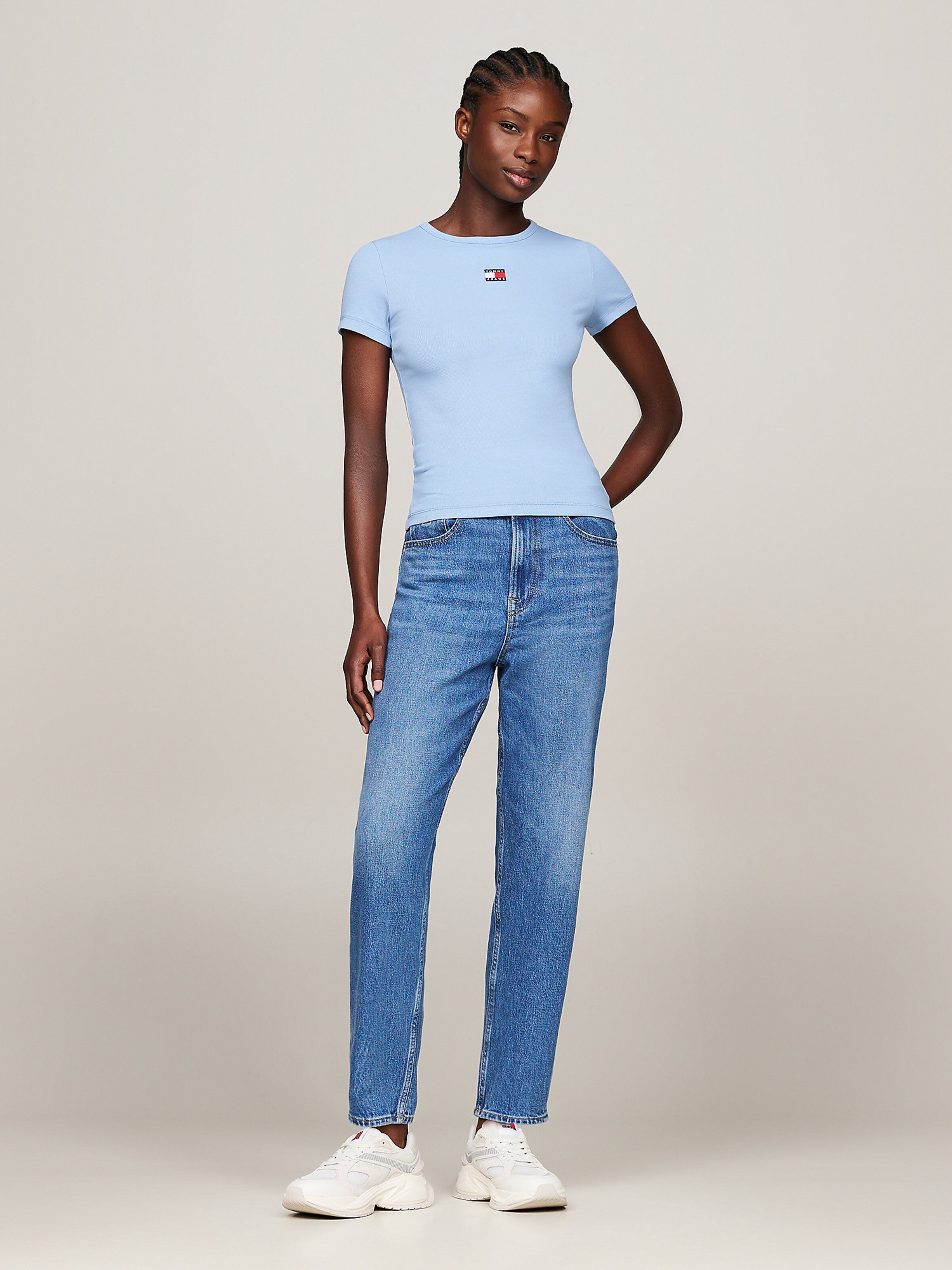 Tommy Jeans Camiseta en Azul Claro Azul Oscuro ABOUT YOU