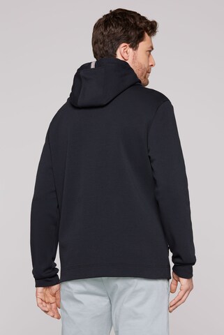 CMPD Kapuzensweatjacke aus Interlock mit Stickerei in Blau