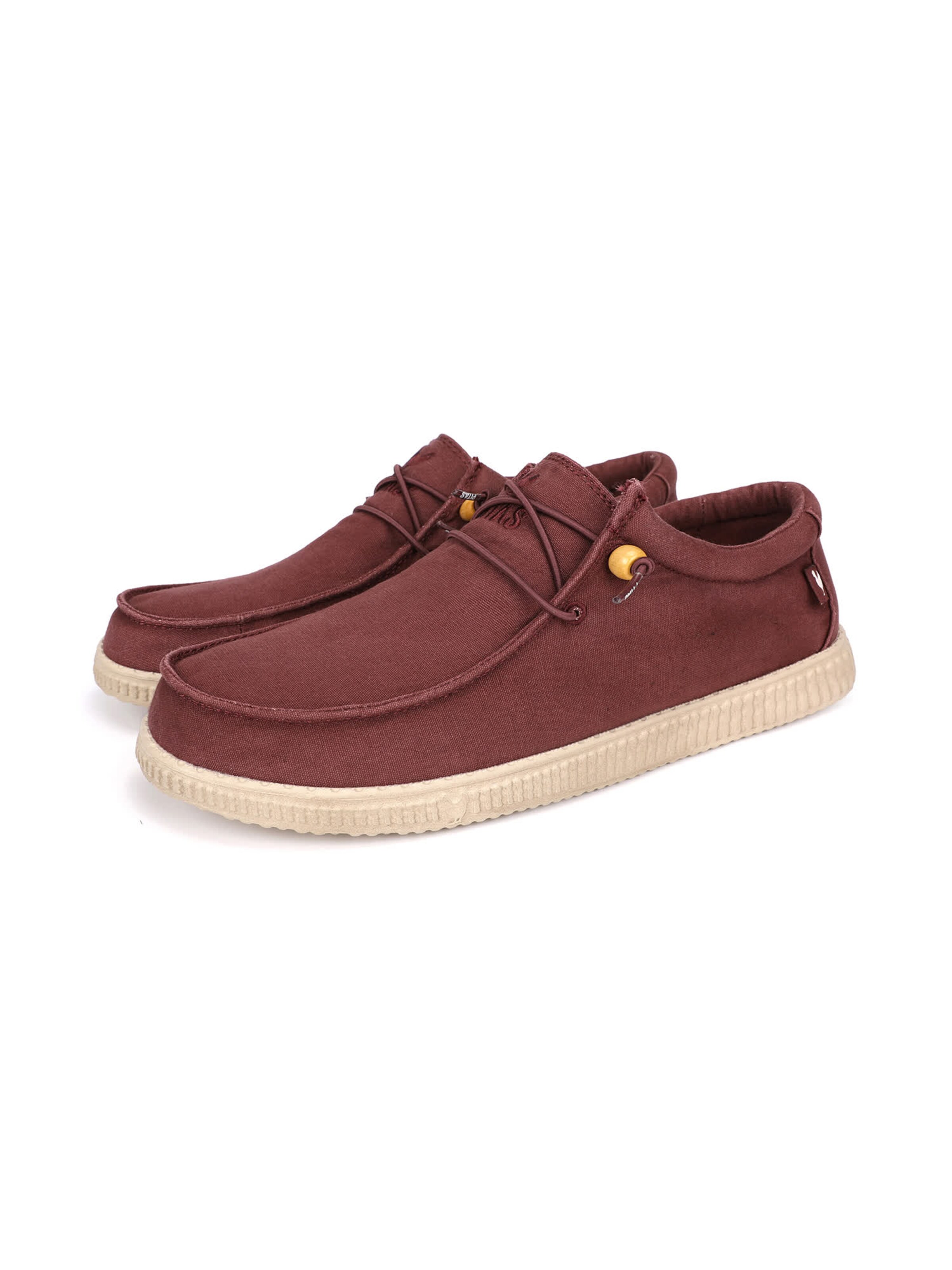 Walk In Pitas Moccasin 'Wallabi' in Red: front