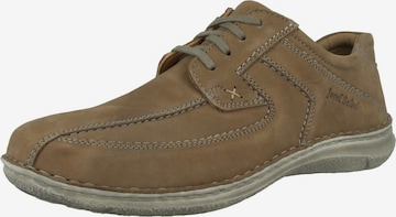 JOSEF SEIBEL Lace-Up Shoes 'Anvers' in Brown: front