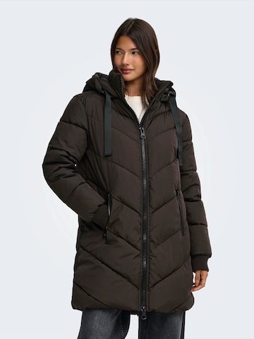JDY Winter coat 'JDYSKYLAR' in Brown: front