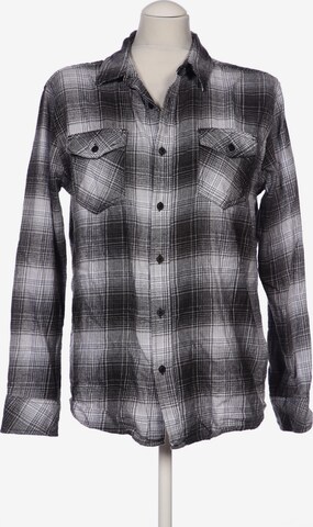 Hurley Button Up Shirt in M in Grey: front