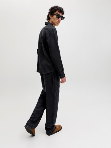 JACK & JONES Loose fit Chino trousers 'JPSTKarl JJLawrence' in Black