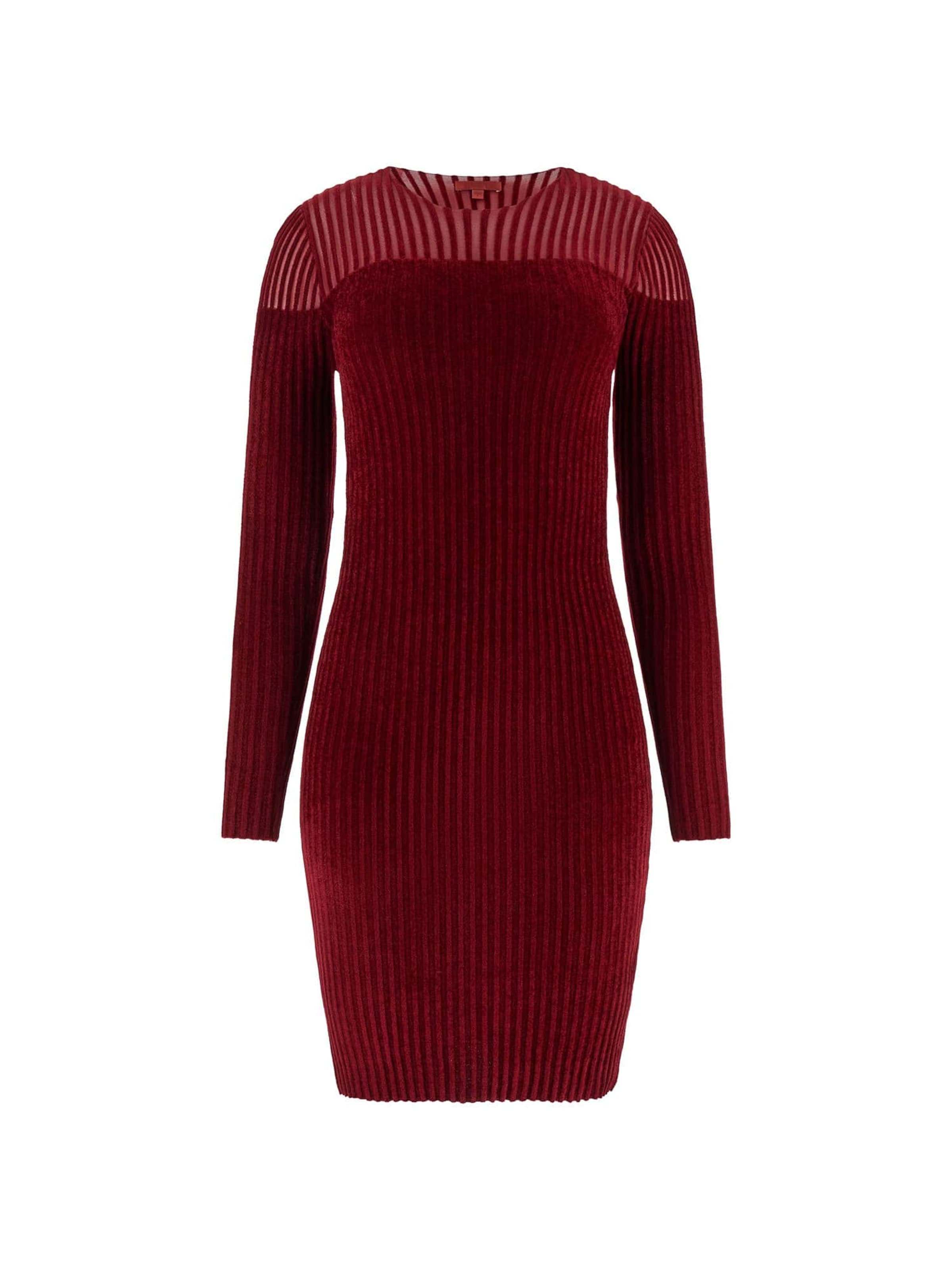 GUESS Pletené šaty 'ROWENA' - tmavočervená, Produkt