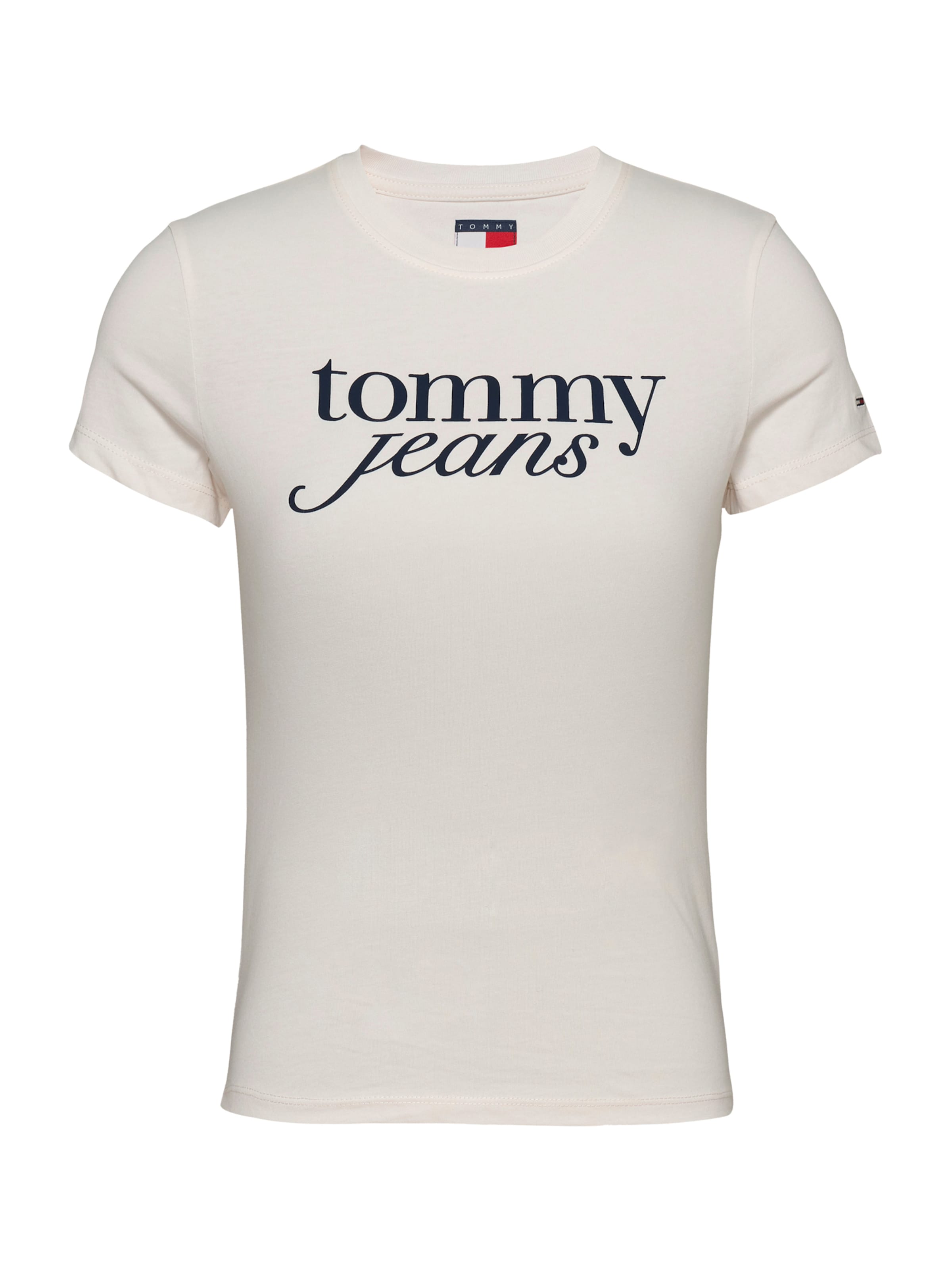 Tommy Jeans Tričko 'Essential' - Béžová: predná strana