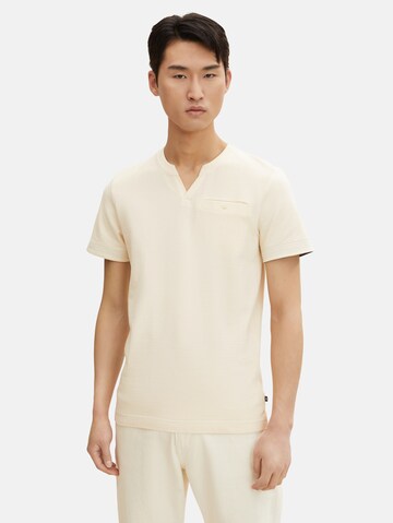 TOM TAILOR T-Shirt in Beige: predná strana