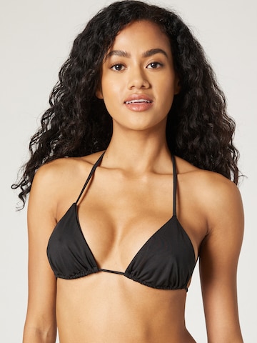 A LOT LESS Triangel Bikinitop 'Cassidy' in Zwart: voorkant