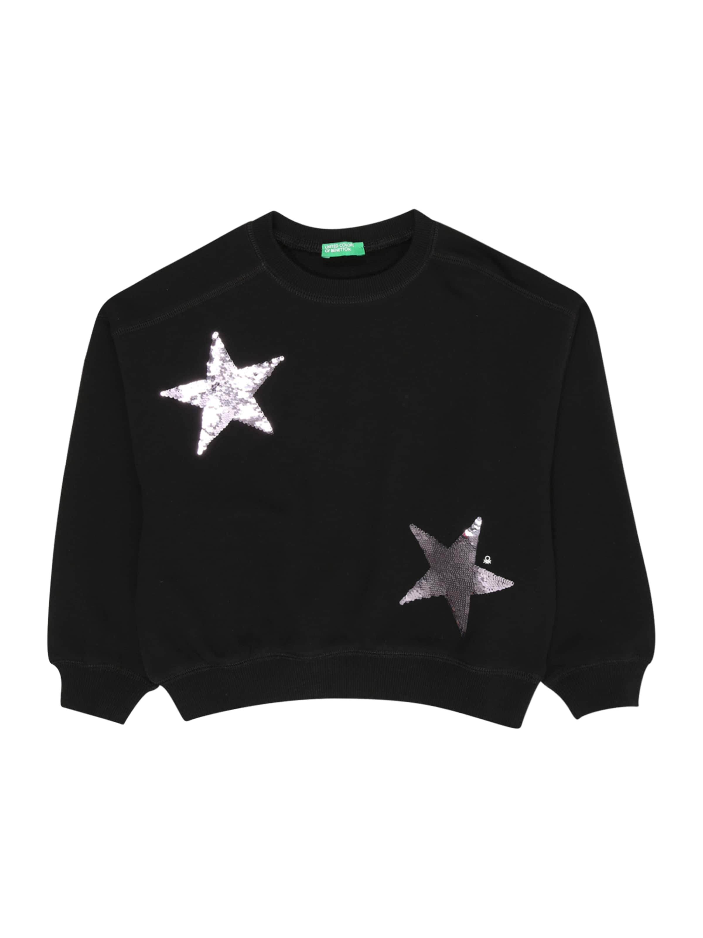 juoda UNITED COLORS OF BENETTON Megztinis be užsegimo: priekis