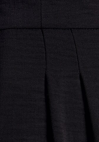 LASCANA - Perna larga Calças em preto
