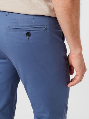 mėlyna SELECTED HOMME Prigludęs „Chino“ stiliaus kelnės 'Miles Flex'