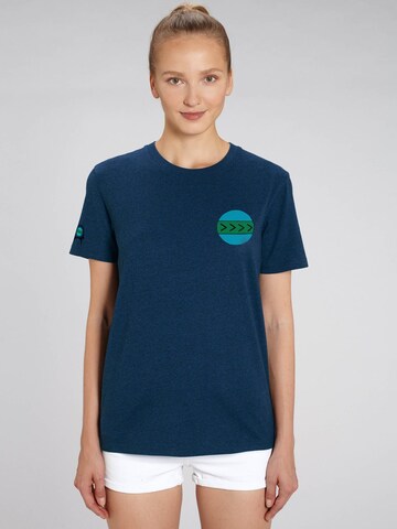 AFROZAN Shirt 'CAPRA-EARTH' in Blue: front