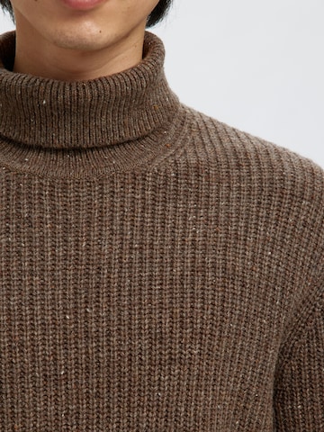 SELECTED Sweater 'SLHLand' in Brown