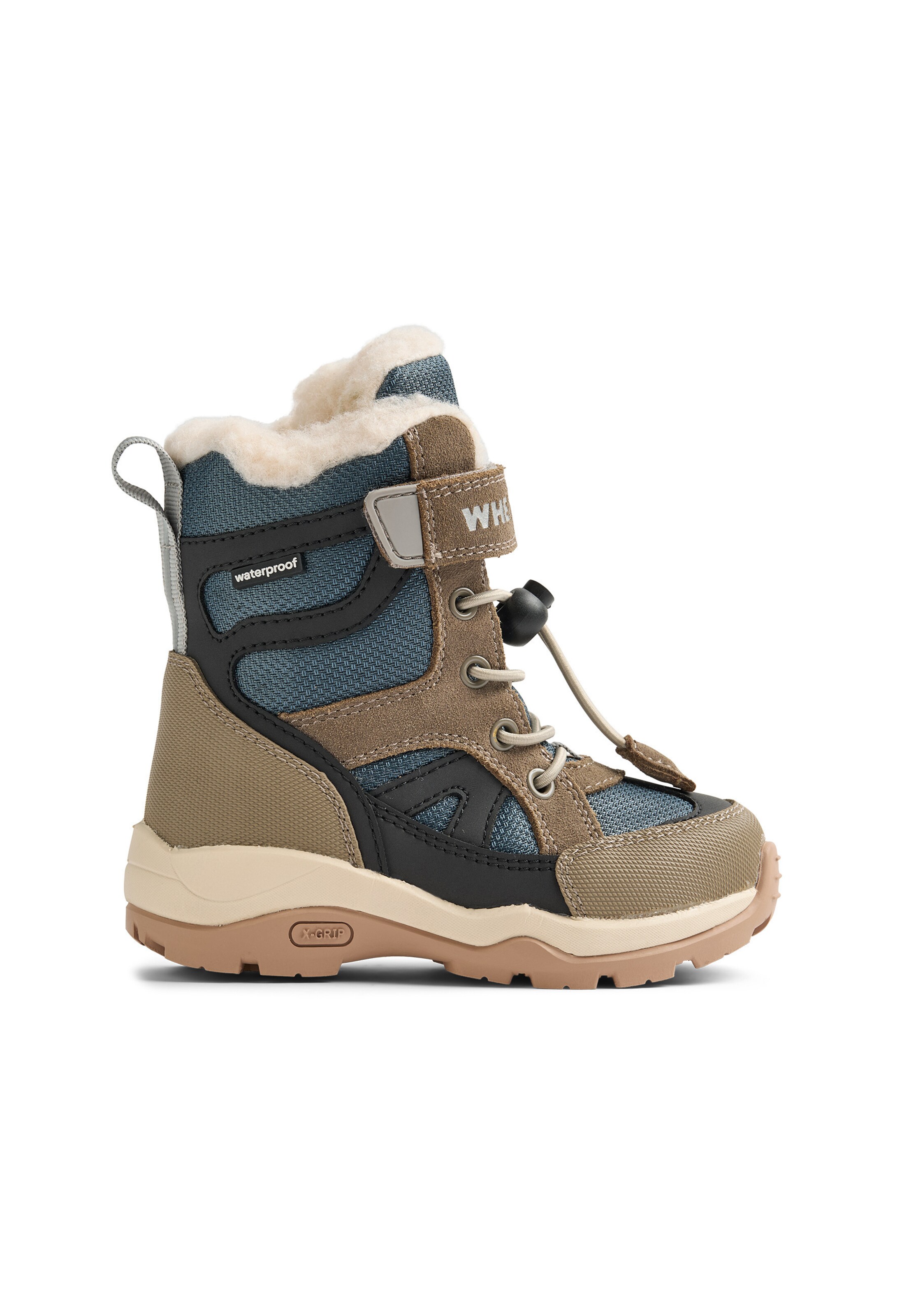 WHEAT Snowboots 'Dixie' in Blauw: voorkant