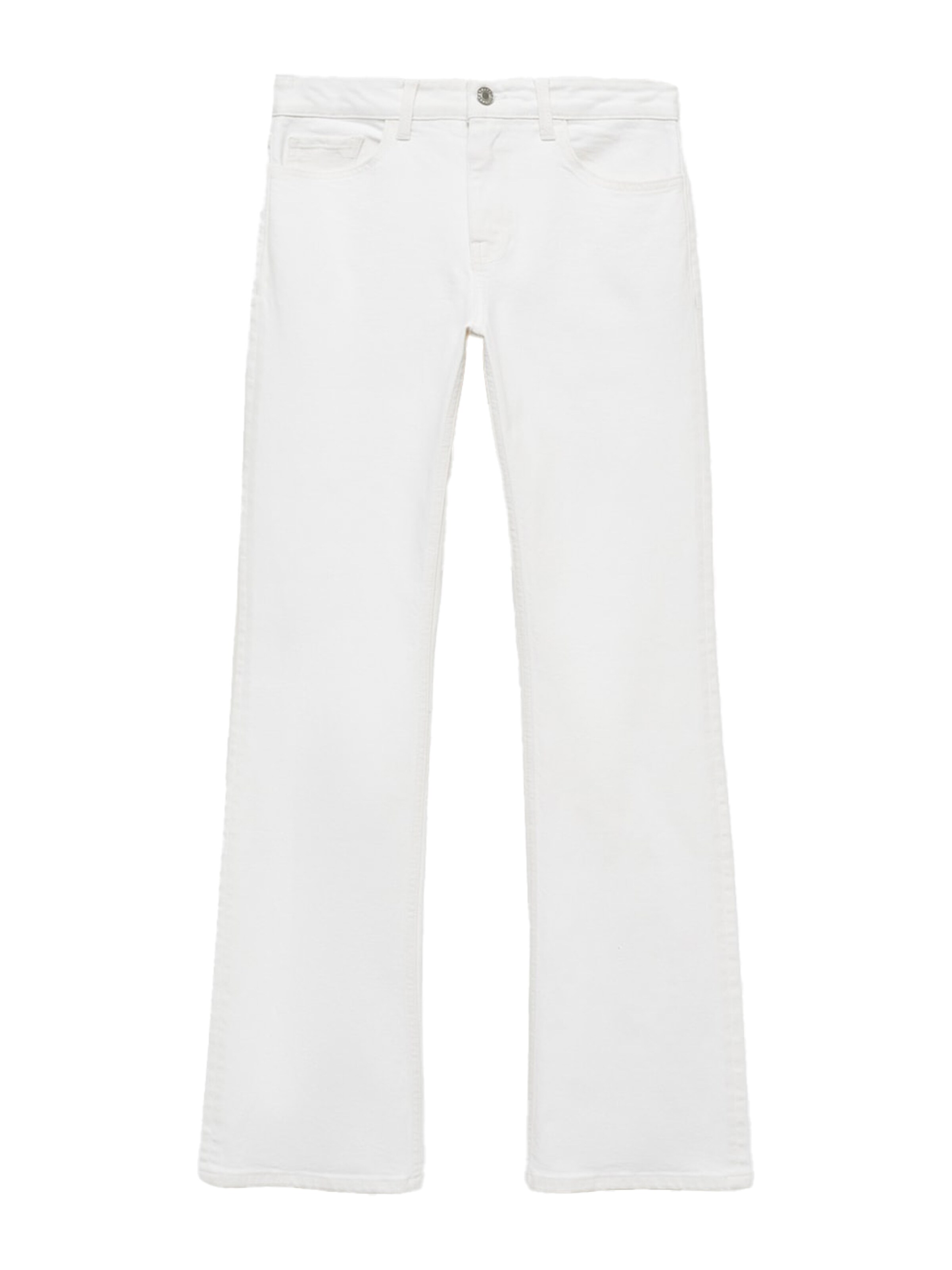 MANGO Regular Farkut 'FIONA' värissä valkoinen: etupuoli